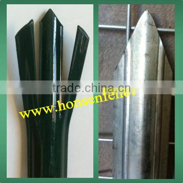 China supplier!! Green color steel plastic fence with 2.4M