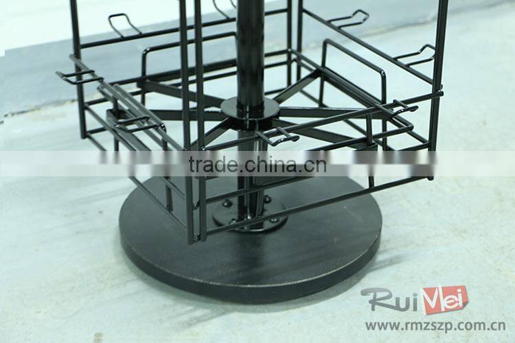 4-side metal rotating mobile phone accessory display/store furniture