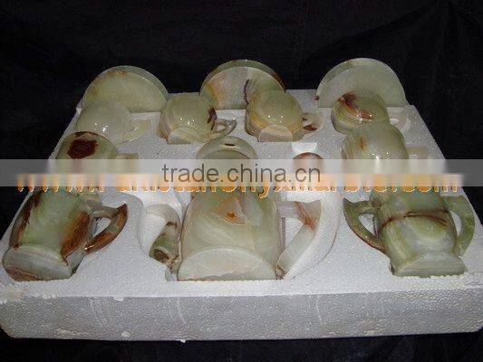 Buy cheap NATURAL COLOR ONYX TEA SETS HANDICRAFTS