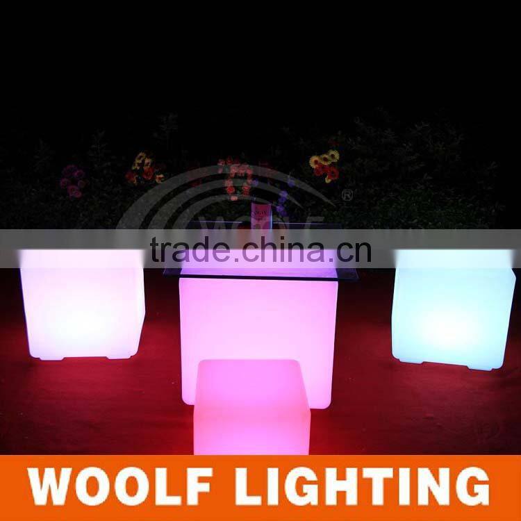 Arts and Gift Popular Colorful LED Lighting Glowing Cube