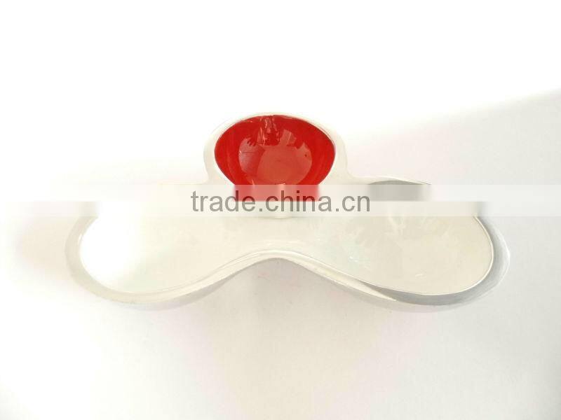 Recycled Aluminium Egg White Enamel Fruit Bowl