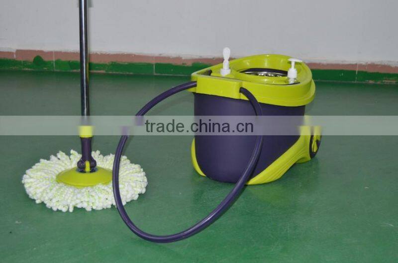 Magic 360 spin mop with wheels microfiber mop designed by power saving system