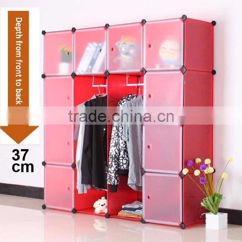 DIY Plastic Bookshelf Closet Wardrobe Cabinet Bathroom Shelf Shoe Rack