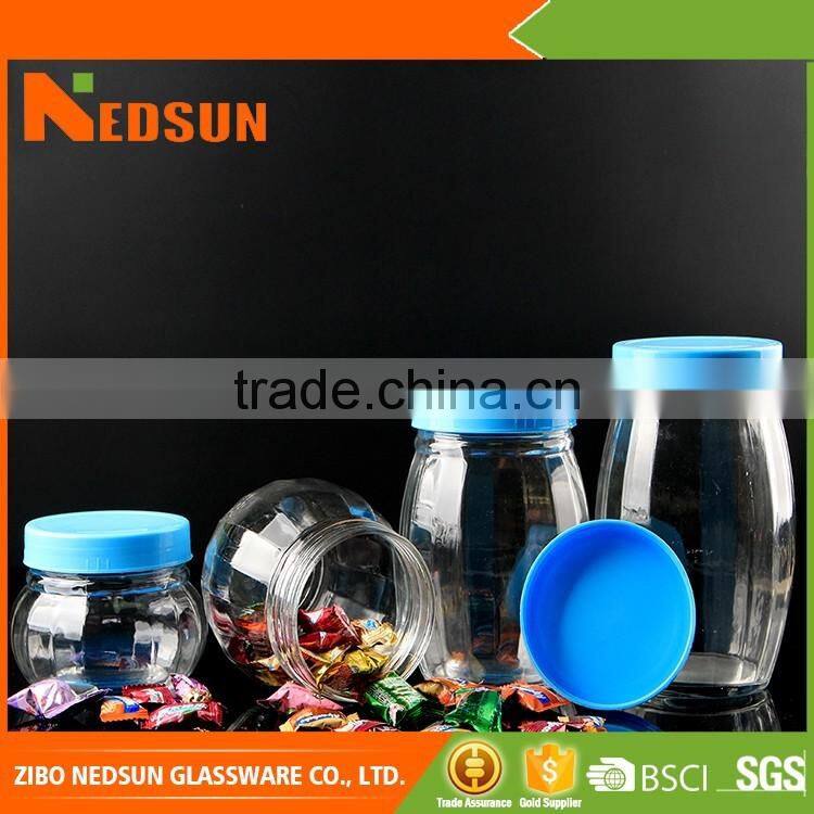 Large glass storage jar with screw cap