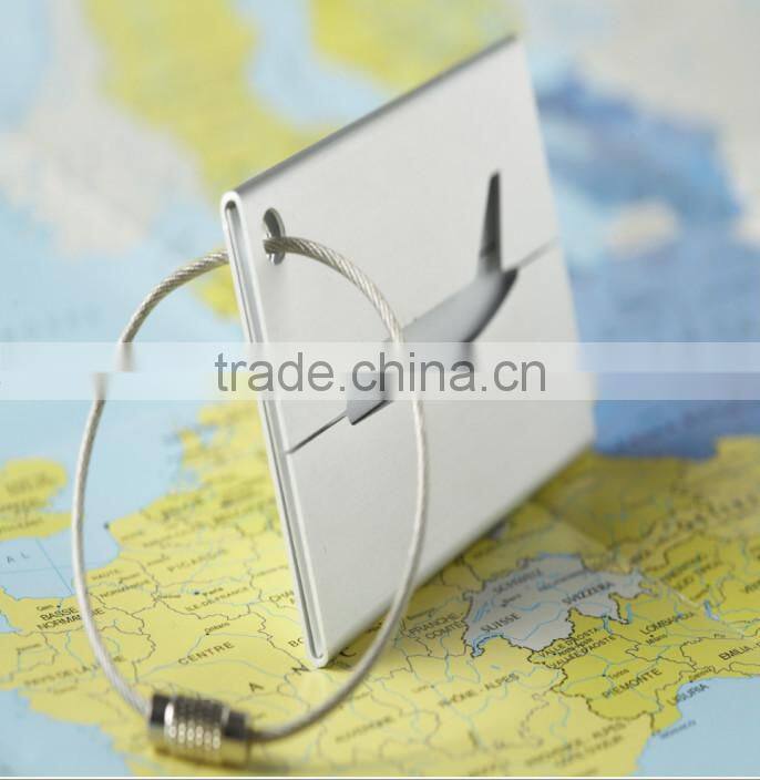 Custom Design Airplane Shape Luggage Tag