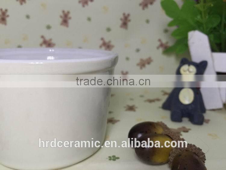 2015 Stocked cheap white ceramic rice/salad/soup bowls