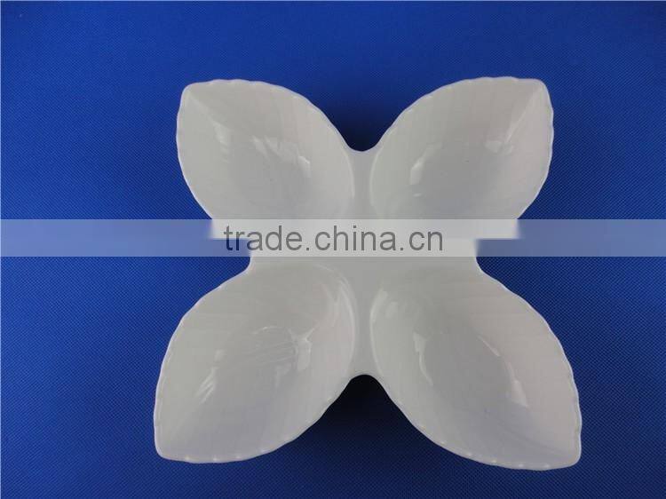 white bulk ceramic plate
