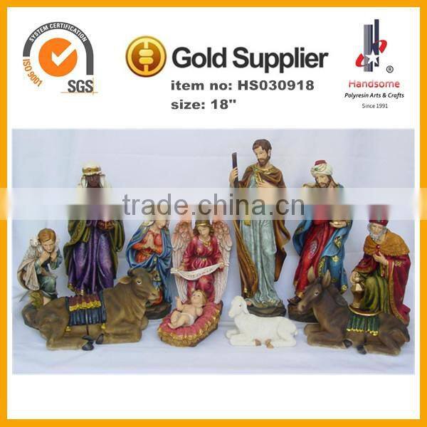 8''H polyresin religious jesus nativity sets