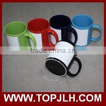 Grade A porcelain coffee mug heat transfer logo printed tea cups