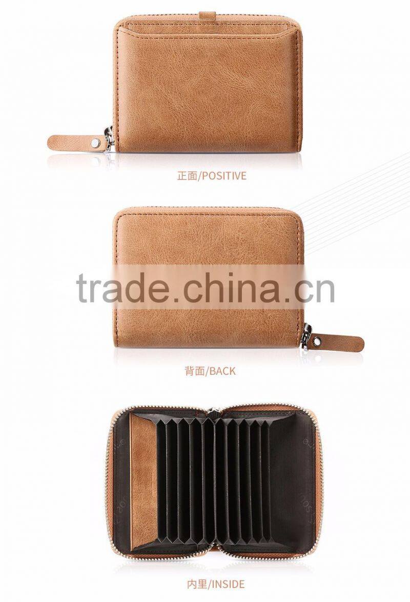 Men pickup bag lady pull card multi organ documents Metrosexual zipper card bag