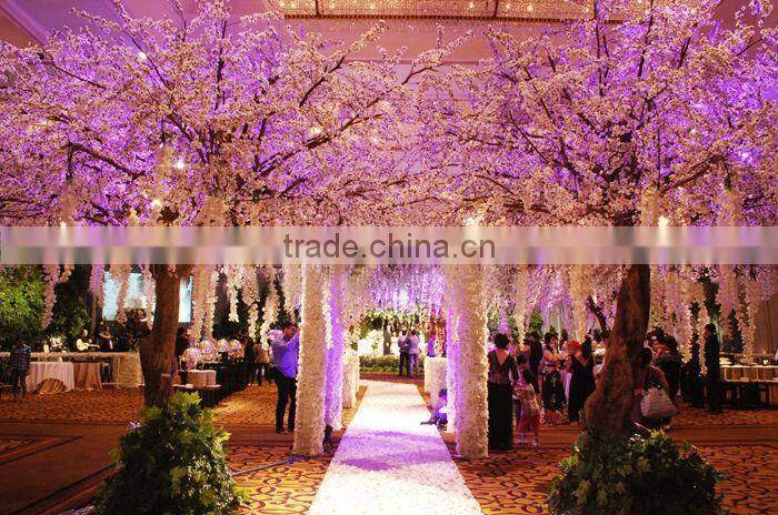 BLS050 GNW new product Artificial Pink cherry blossom Christmas tree for Christmas decoration