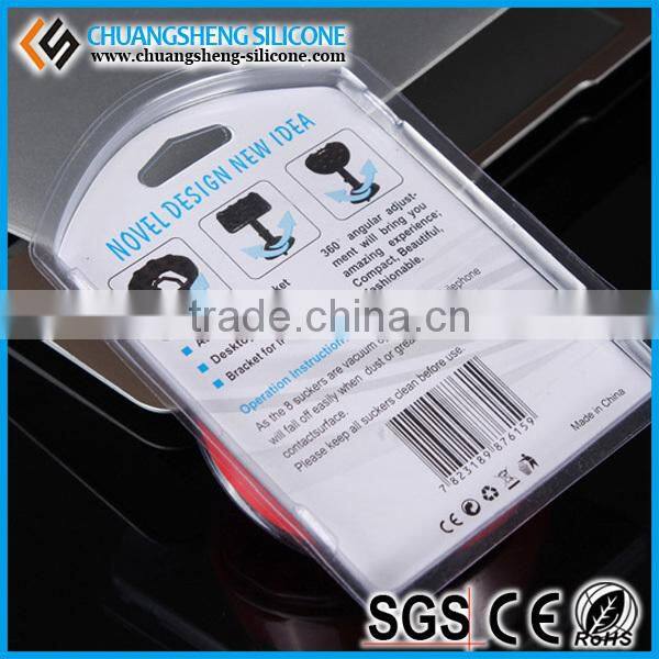 360 degrees rotation cellphone chuck bracket stand retail secure