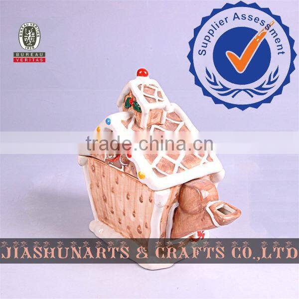 Christmas House Ceramic Water Kettle