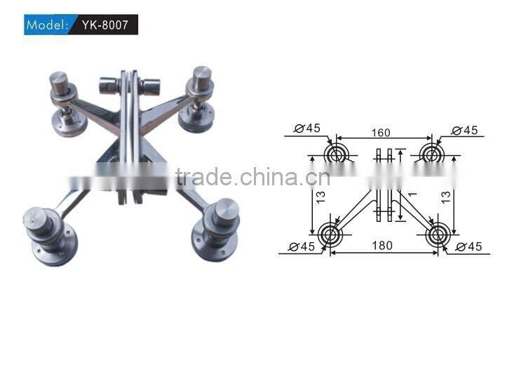 Stainless Steel glass curtain wall spider system for construction