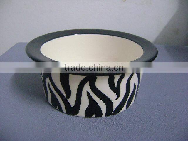 ceramic dog bowl
