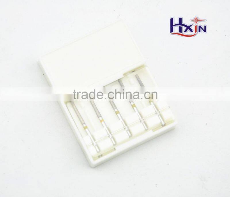 Electroplated diamond dental polishing bur set