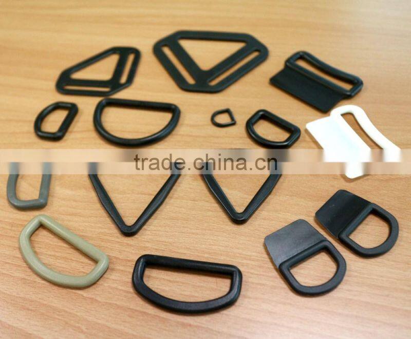 Black White Color Plastic POM Side Release Buckle for bag webbing