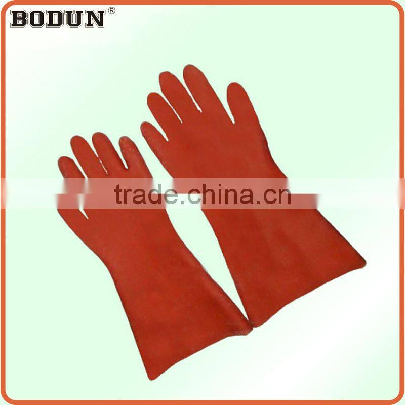 A3026 38cm red long Oil-proved industrial Glove