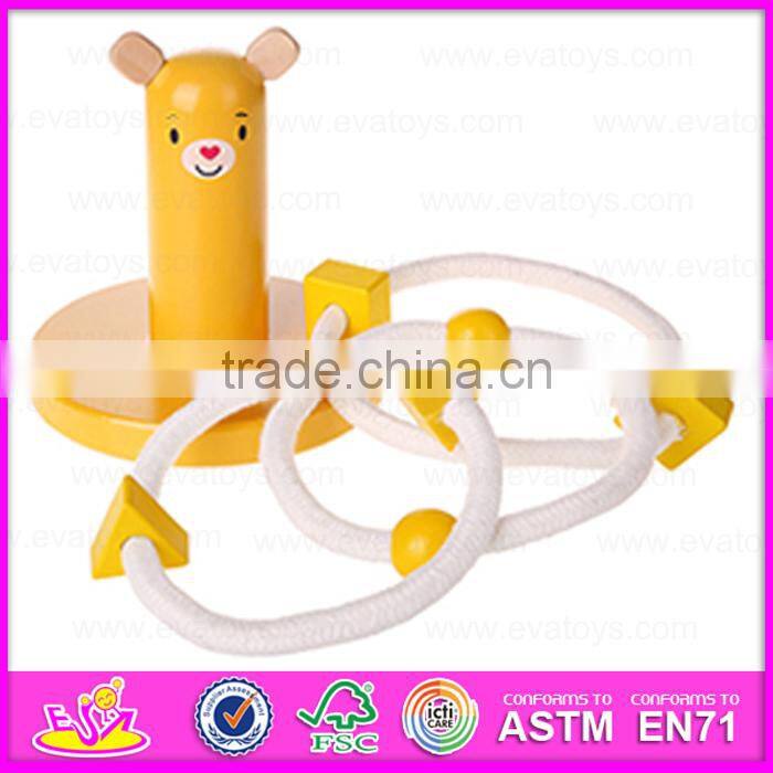 2016 new design wooden ring toss game,outdoor children ring toss game,fashion kids ring toss game W01A156
