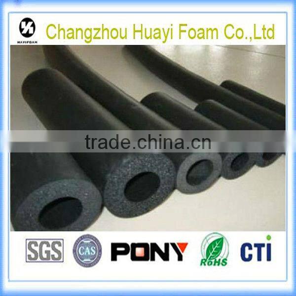 waterproof flexible blue foam pipe insulation