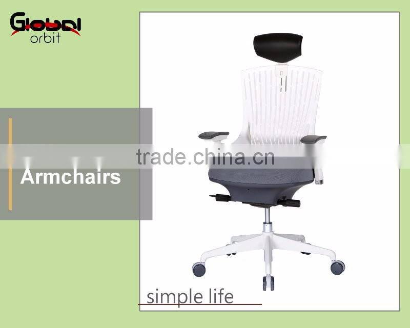 Hot Sale Cheap Reception Chair With Headrest White High Back Best Office Chair