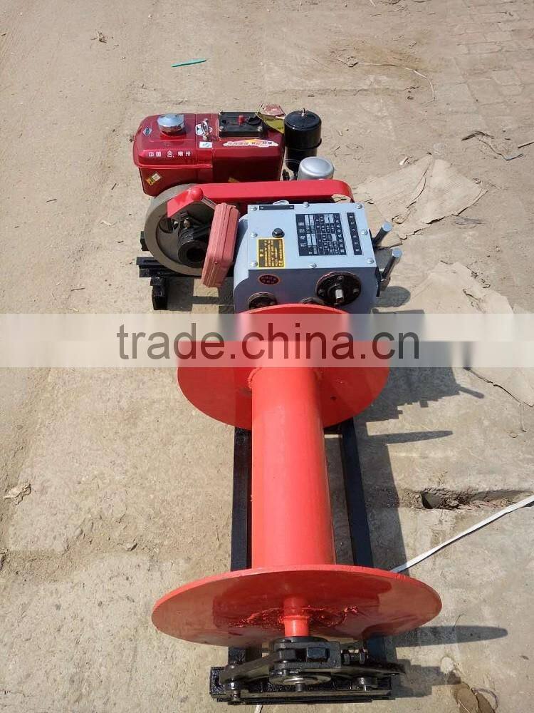 30-50M wire rop cable winch made in China/ 3T gasoline power cable winch