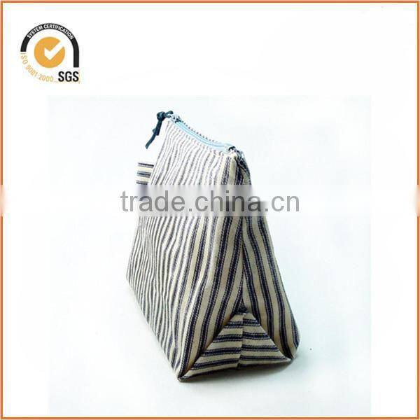 chiqun DONGGUAN new style dongguan factory striped cosmetic case canvas