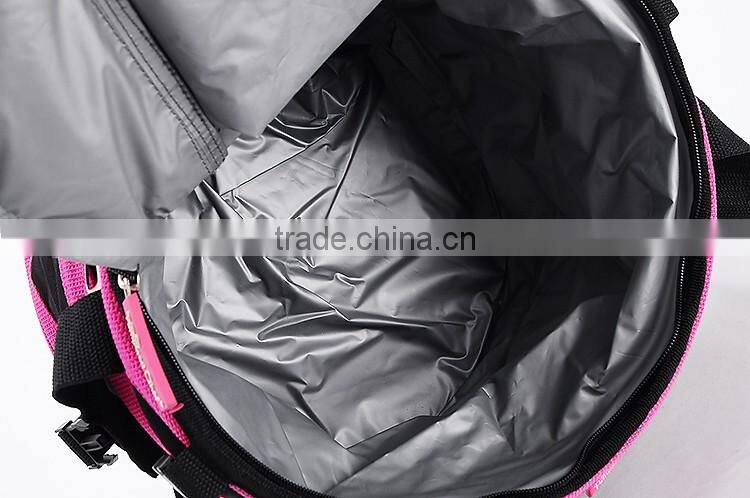 China supply round foldable collapsible cooler picnic bag for drink ,wine and food