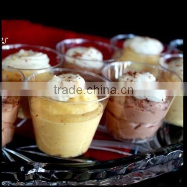 1.5oz Small Plastic DESSERT CUPS clear nice party petite shot jelly glasses,custom plastic party cake dessert cups wholesale