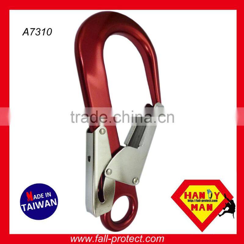 A7312 CE EN362 Forged Aluminum Double Action Safety Rebar Hook