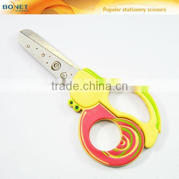 SSC0021 5-1/4" snail pattern children cartoon animal handle scissors