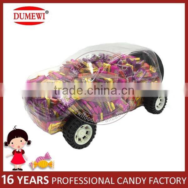 Tattoo Fruit Bubble Gum in Mini Car Jar