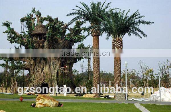 outdoor plastic big banyan tree house / artificial tree house