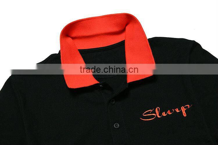 custom piqued polo of shirt with soft yarn