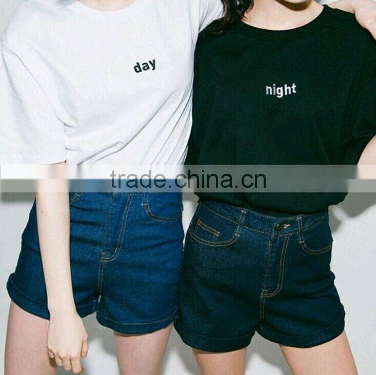 classic black white t shirt