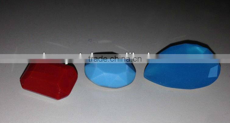 wholesale crystal point back loose jewelry stone