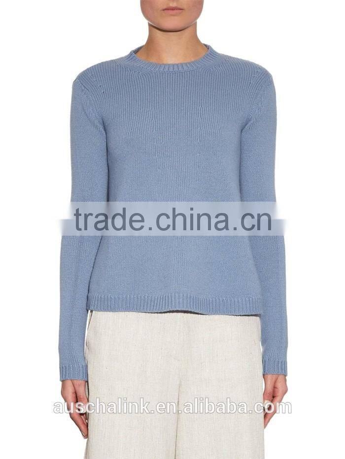 OEM service best selling crew neck women 100% cashmere sweater