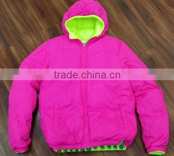 wholesale winter coat reversible style stock lot garments