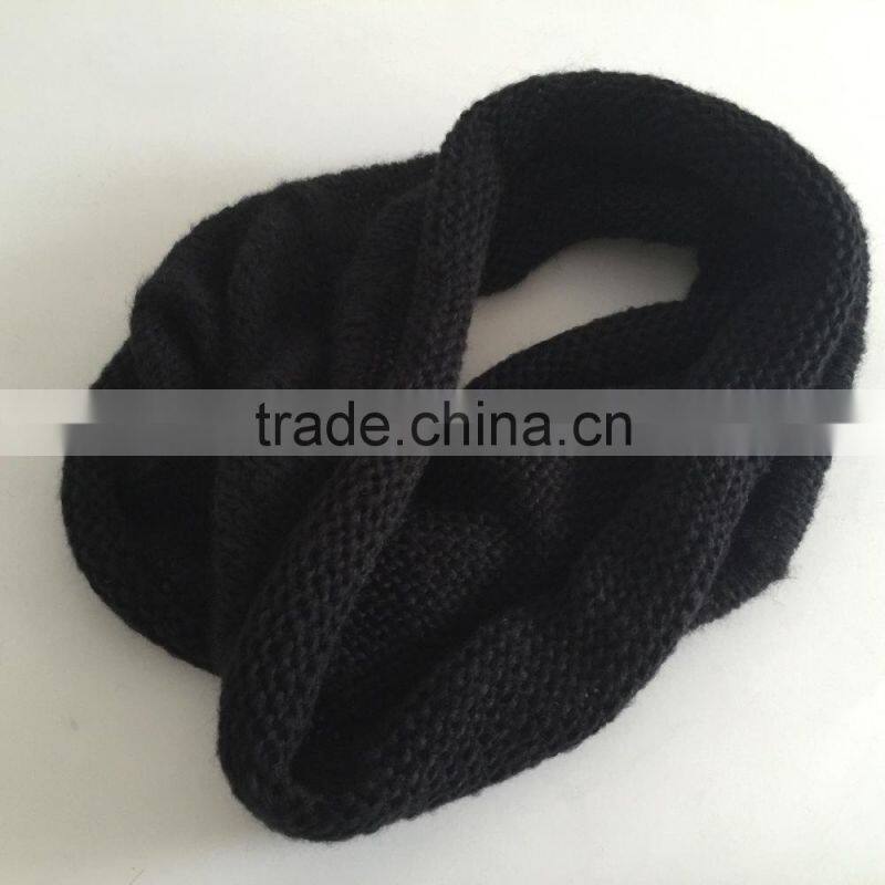 Black fashion young neck PV fleece tube scarf factory