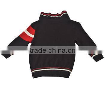 2014 casual winter turn-down collar kids sweater wholesale