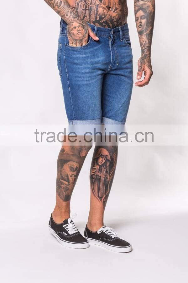 lastest jeans shorts men design jeans cotton denim short pants jeans half pants