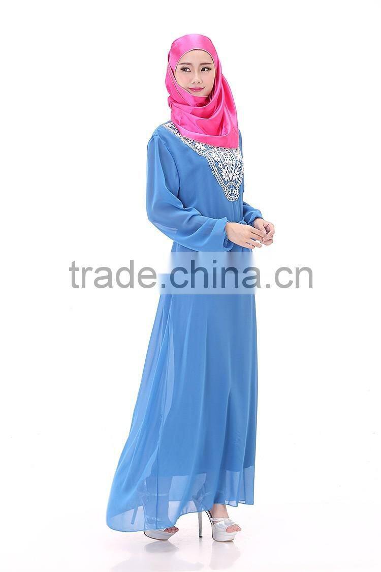 New design the Middle East summer women muslim wedding long dress