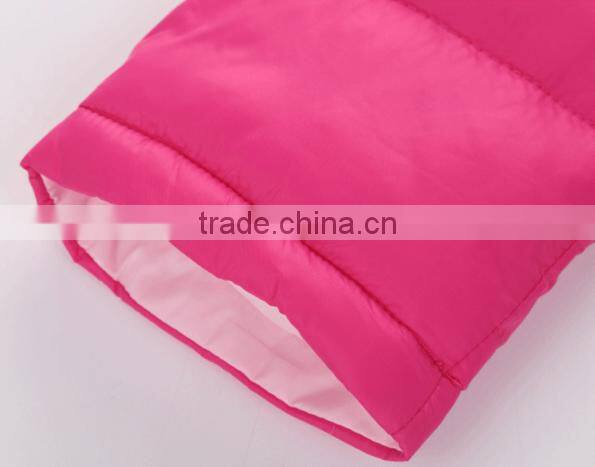 custom made new design casual children kids 3 pcs winter clothing sets(jacket+vest+pants)