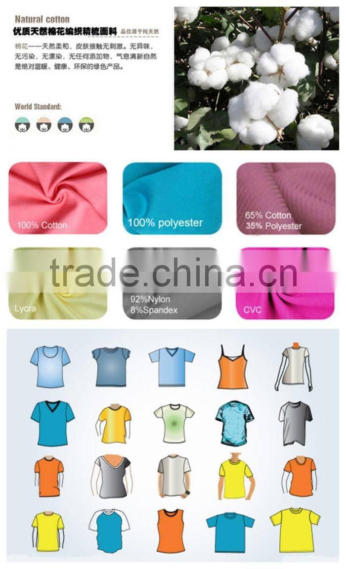 Summer Comfortable Slim Fit Short Sleeve Cotton Shirt Print Bulk T shirt Plain