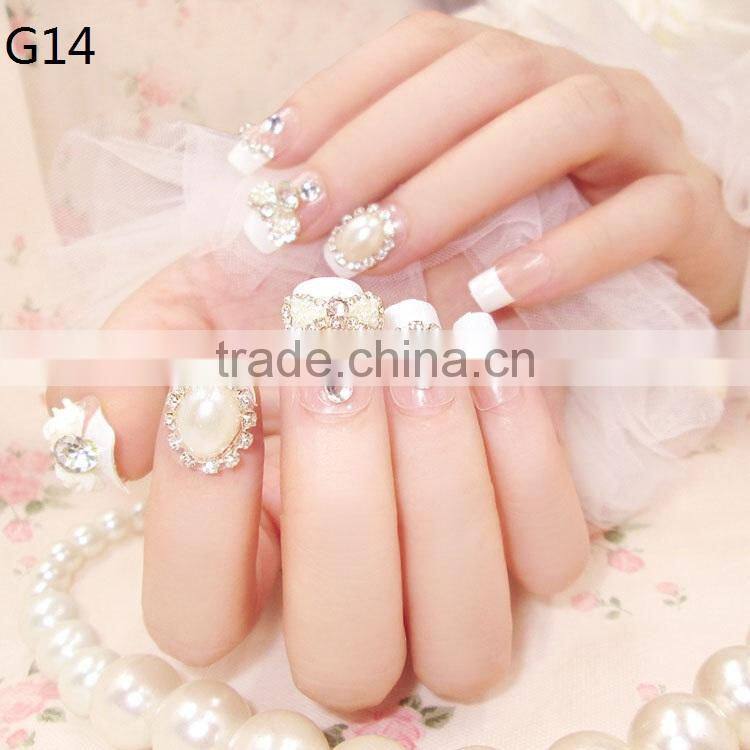 2017 Manicure Artificial Full Nails Art Finished Nails