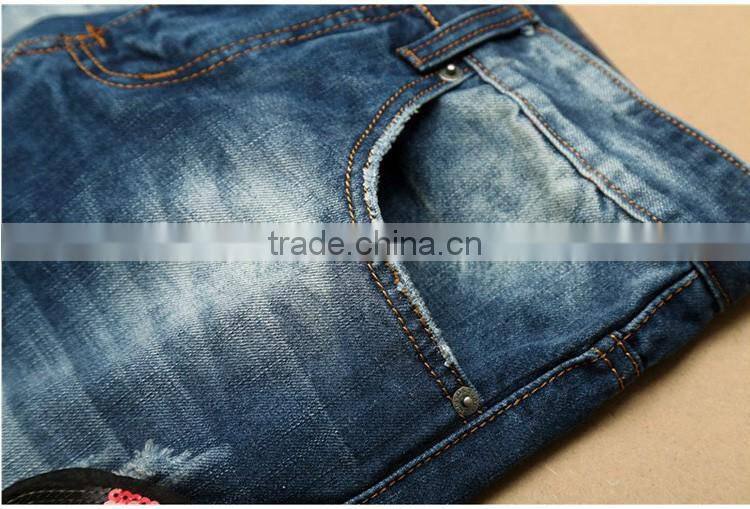 2017 New Summer Fashion Hole Jeans Men Long Trousers