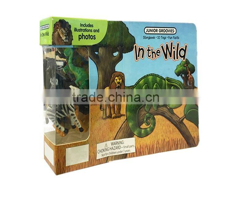 children carton book EVA book with plastic toys customizable education book