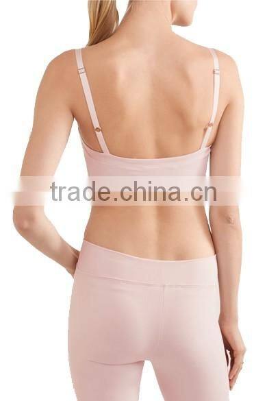 Summer Style Women Cotton Stretch Athletic Vest Gym Fitness spandex Sports Bra