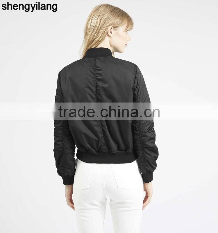 Top sale women black fashion jacket guangzhou clothing