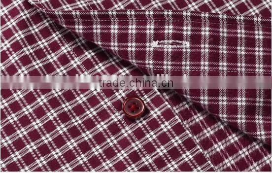 100%cotton non iron men plaid flannel shirt